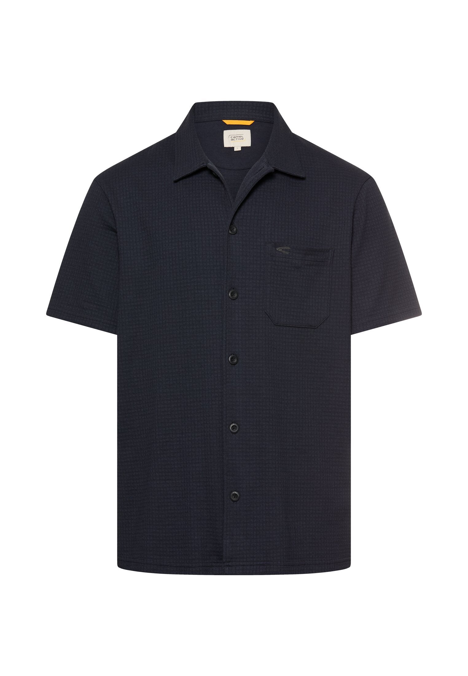 Kurzarmhemd Regular Fit mit Brusttasche - 48-Dark Navy - Blau