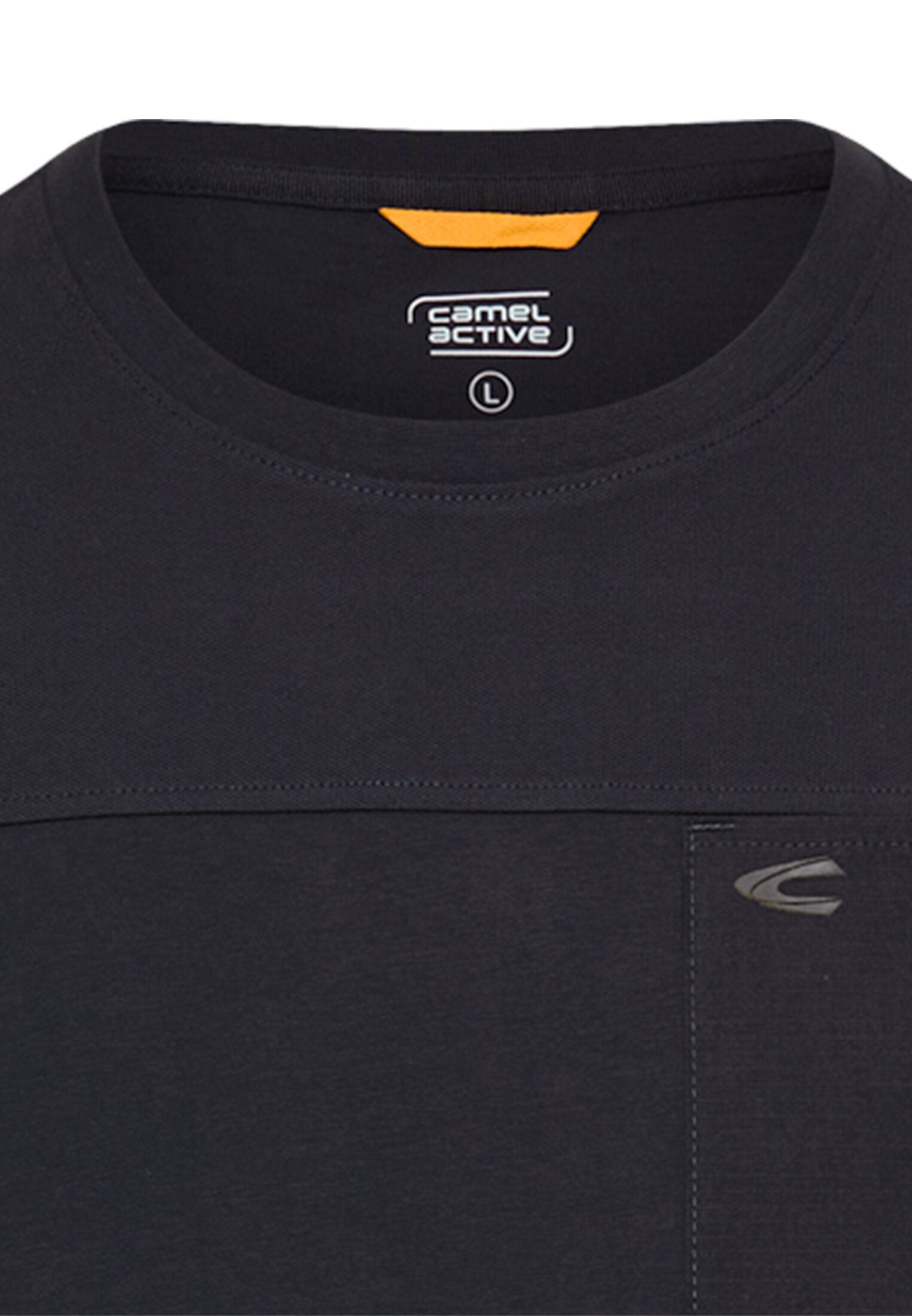 T-Shirt aus Baumwolle - 48-Dark Navy - Blau