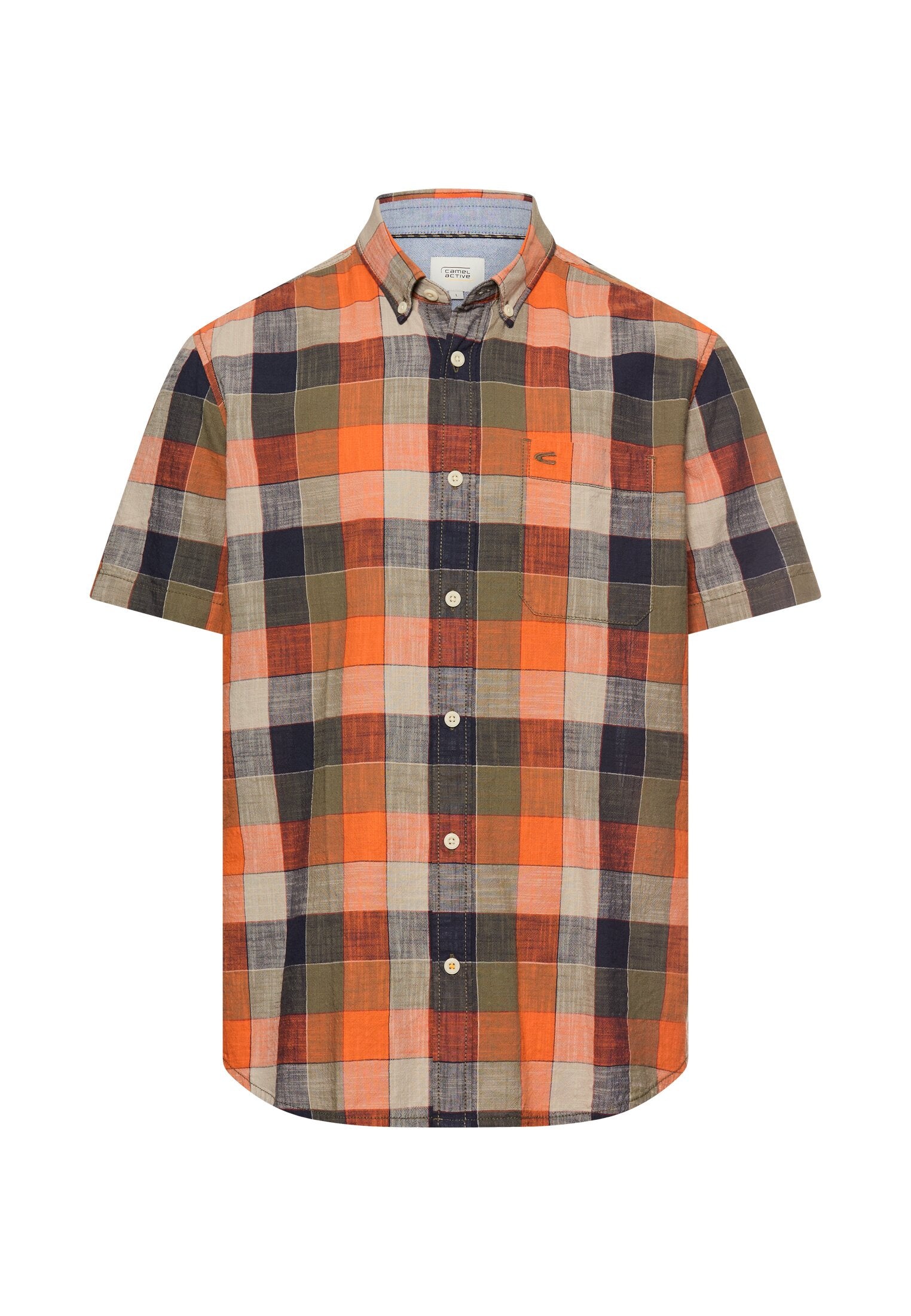 Freizeithemd kariert Regular Fit - 66-Burned Orange - Orange