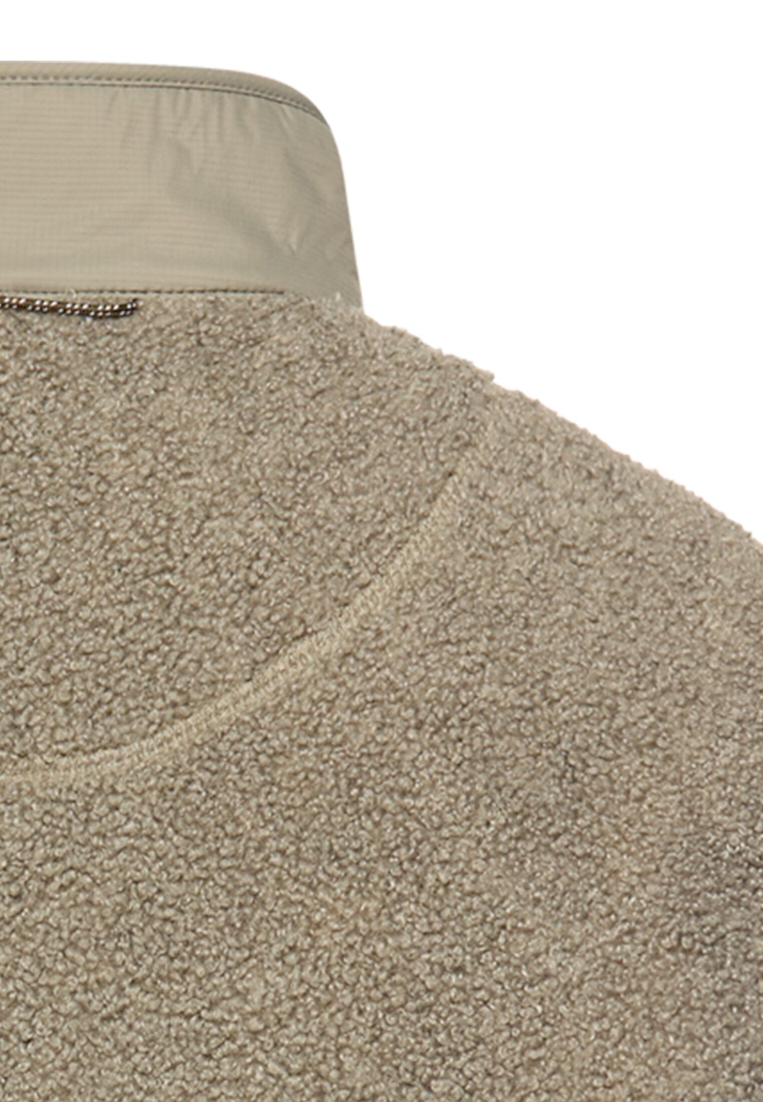 Teddy-Weste mit Stehkragen - 36-Sage - Grün