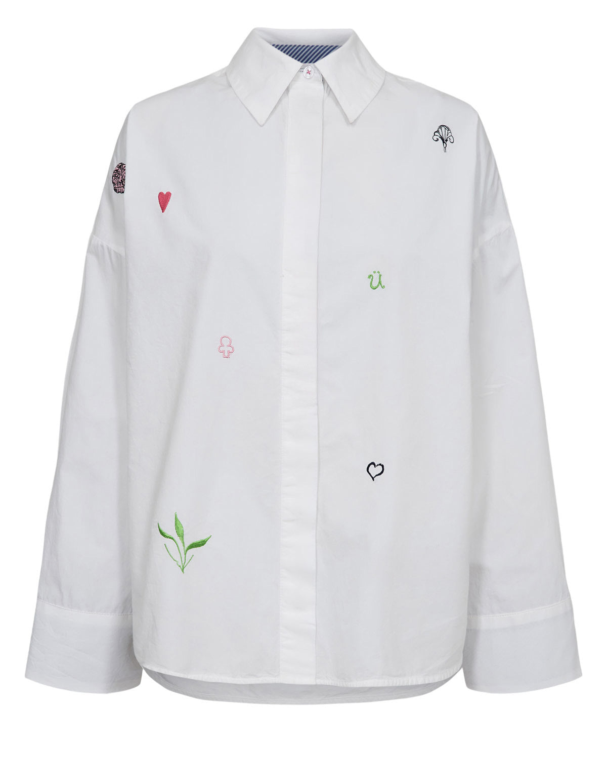 Bluse NUJUNA aus Baumwolle - 9001 - Weiß