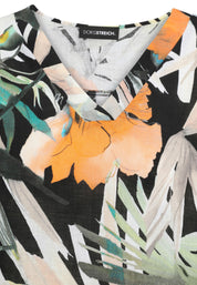 Schlupfbluse aus Leinen - 78-Khaki - Grün