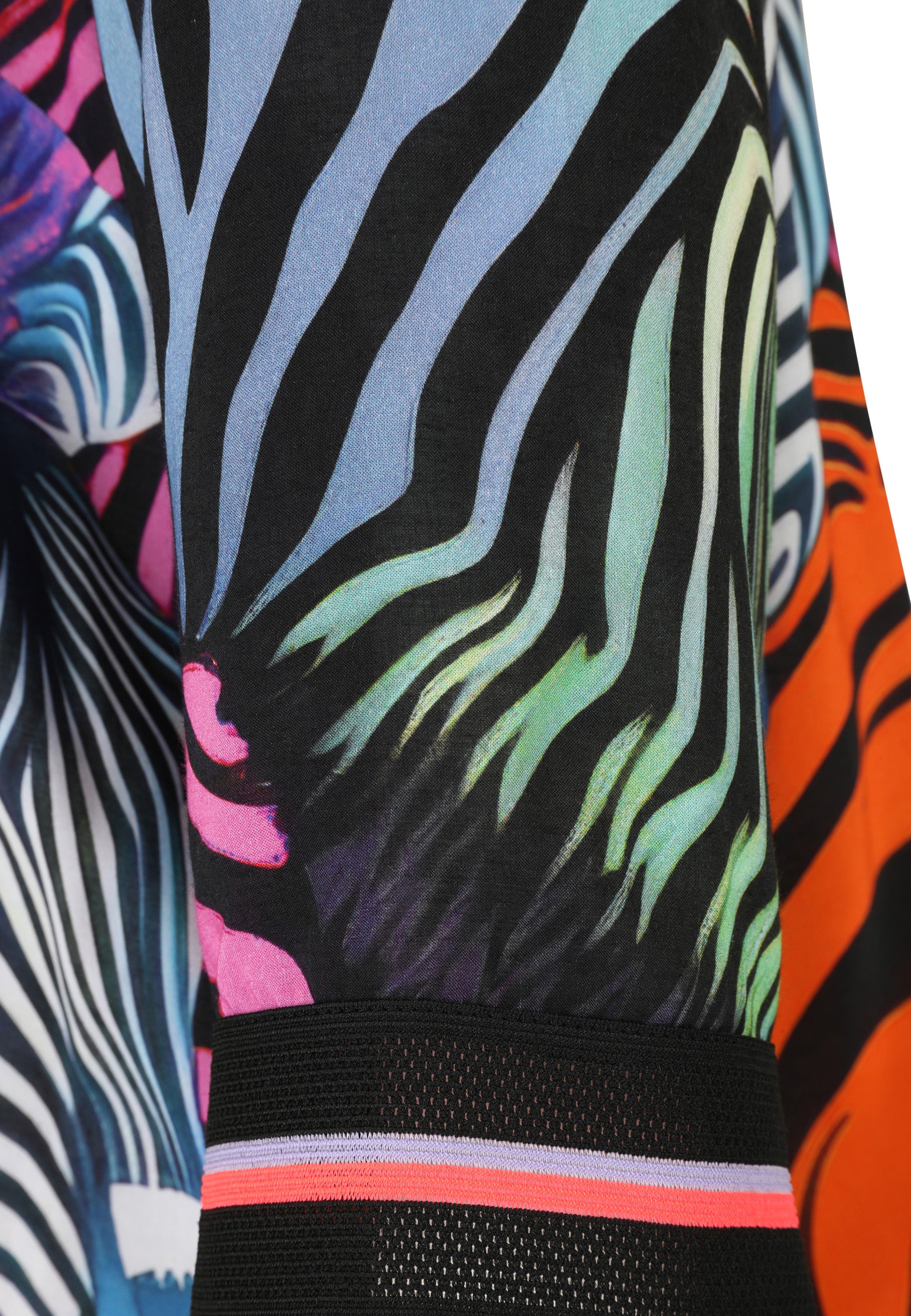 Schlupfbluse aus Viskose - 28-Papaya - Mehrfarbig