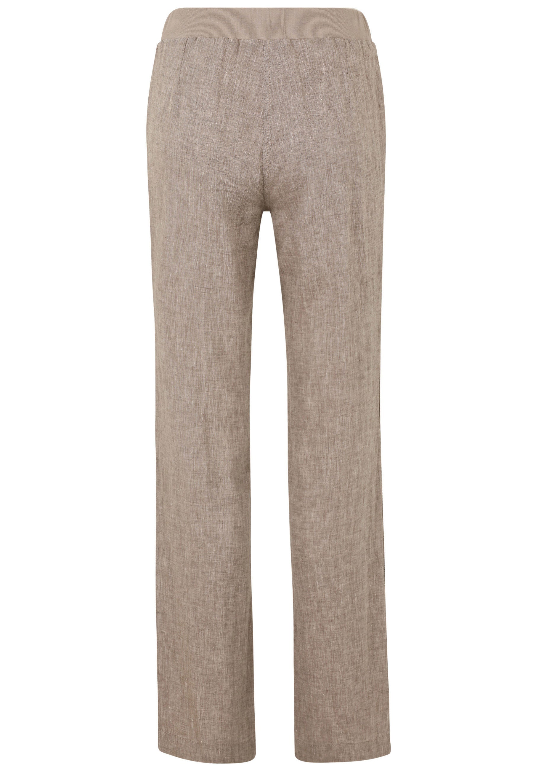 Leinenhose Straight Leg - 82-Bast - Braun