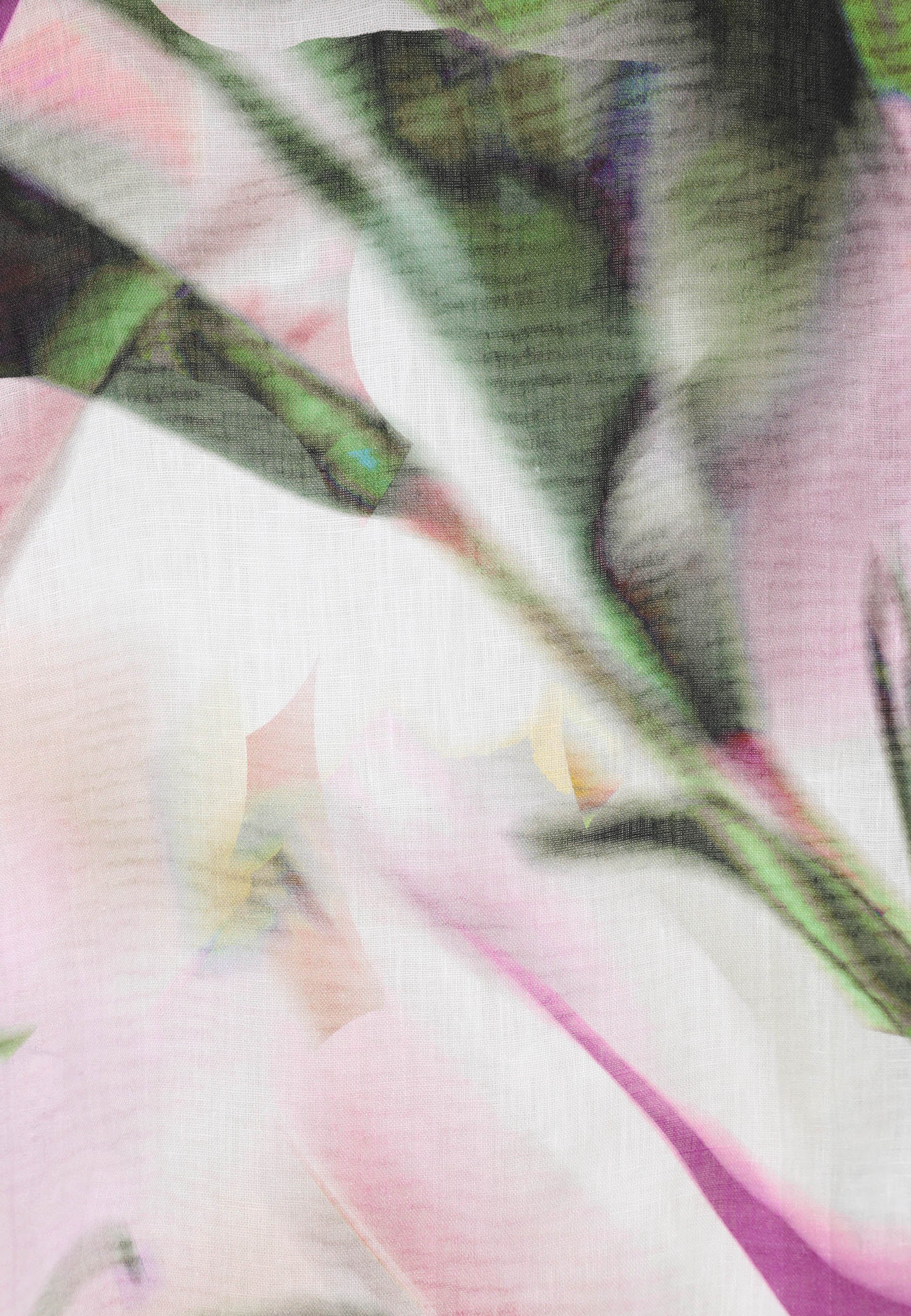 Leinenbluse mit V-Ausschnitt - 71-Granny - Grün