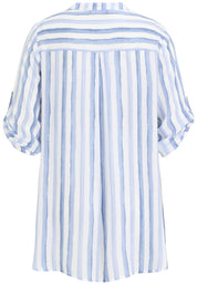 Schlupfbluse aus Viskose - 59-Hellblau - Blau