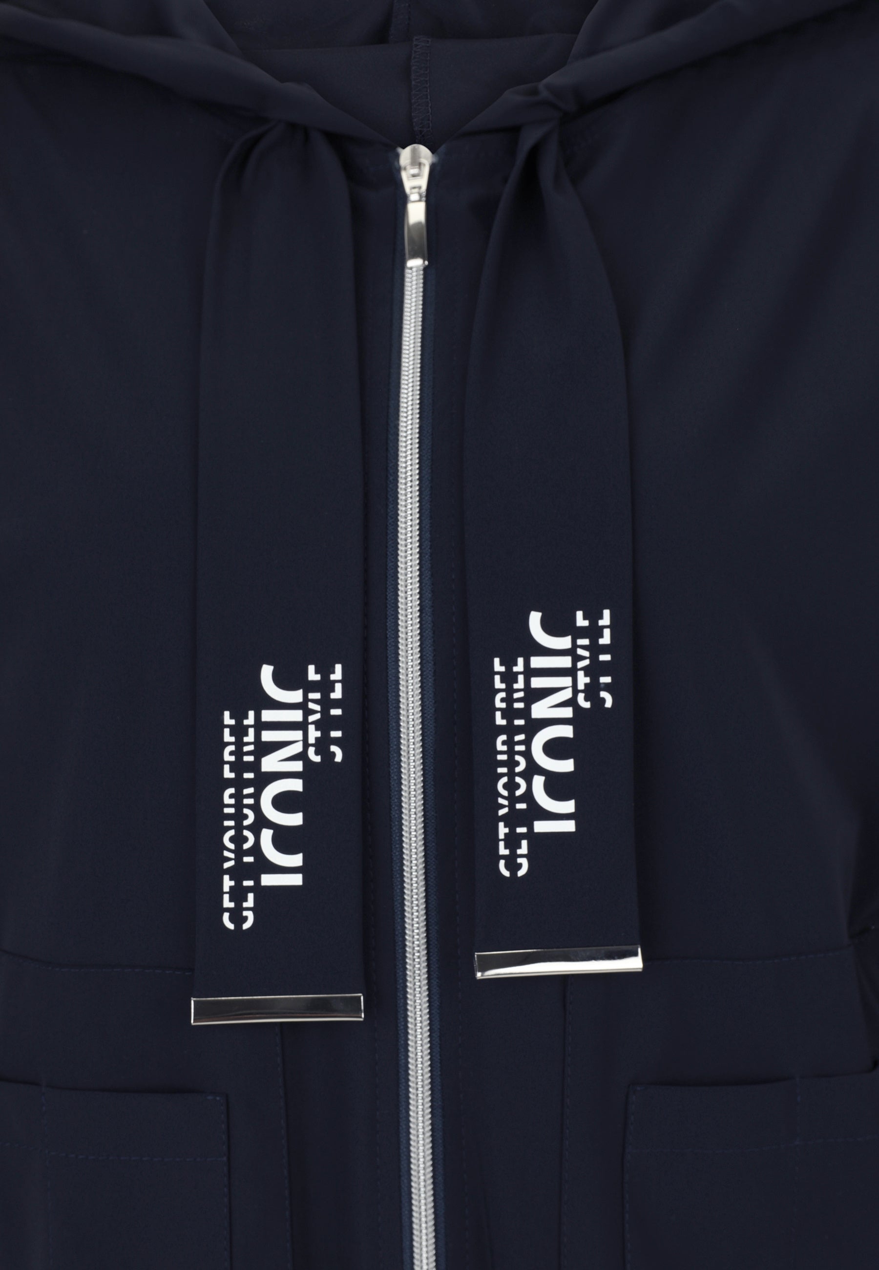 Sweatshirtjacke mit Kapuze - 50-Marine - Blau