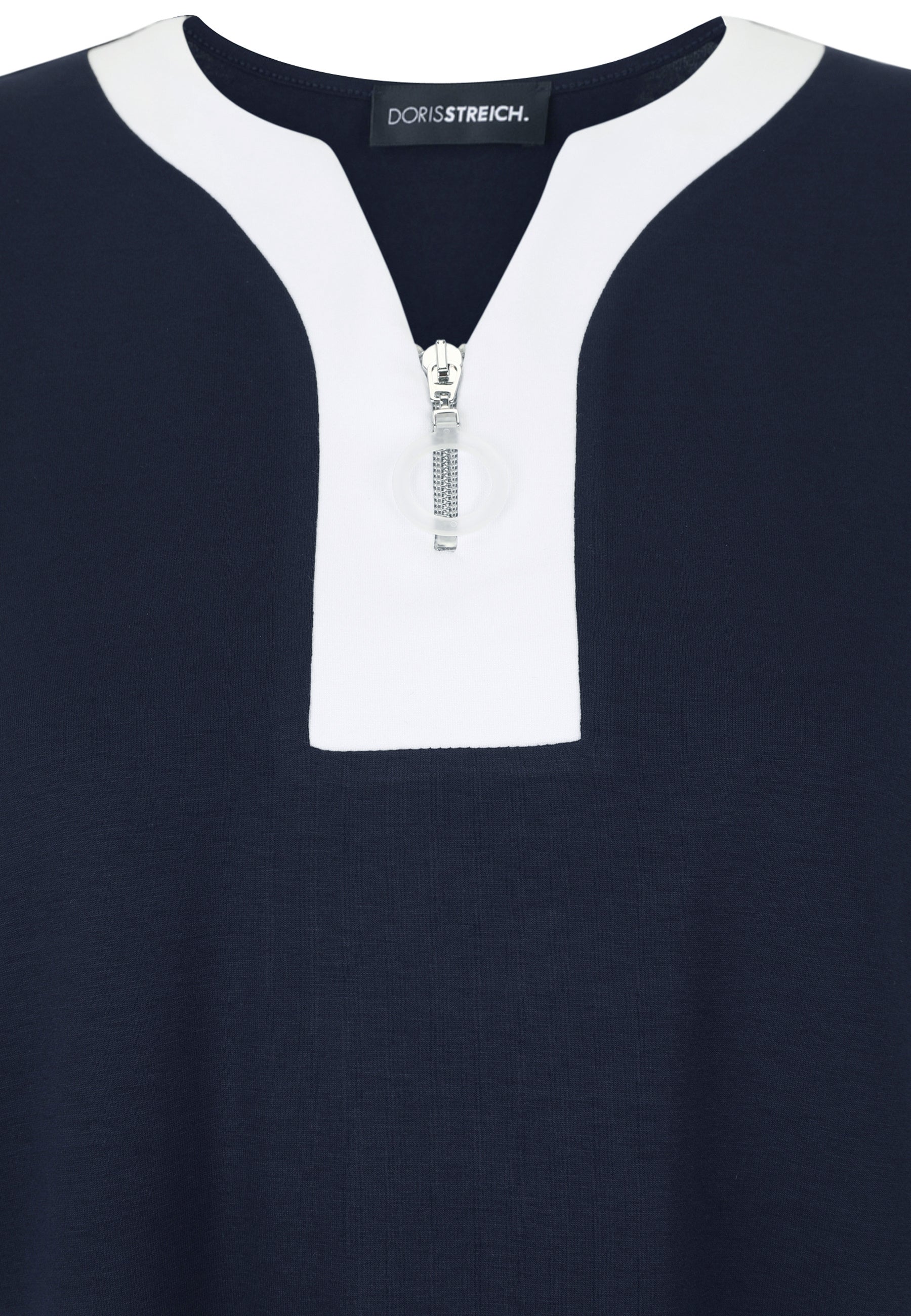 T-Shirt aus Viskose - 50-Marine - Blau