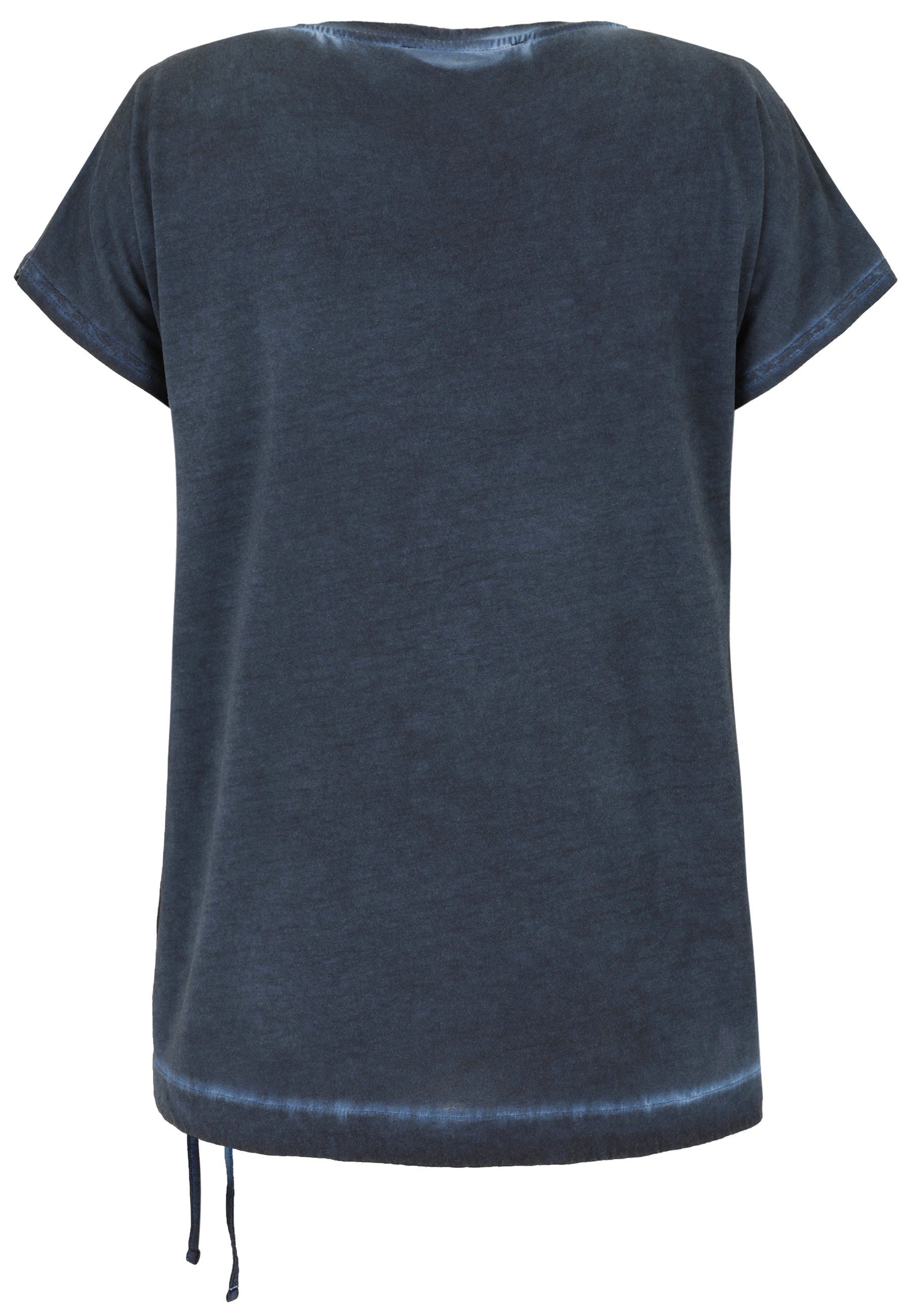 T-Shirt aus Vikosemix - 50-Marine - Blau