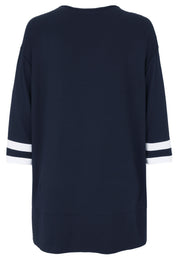 T-Shirt aus Viskose - 50-Marine - Blau