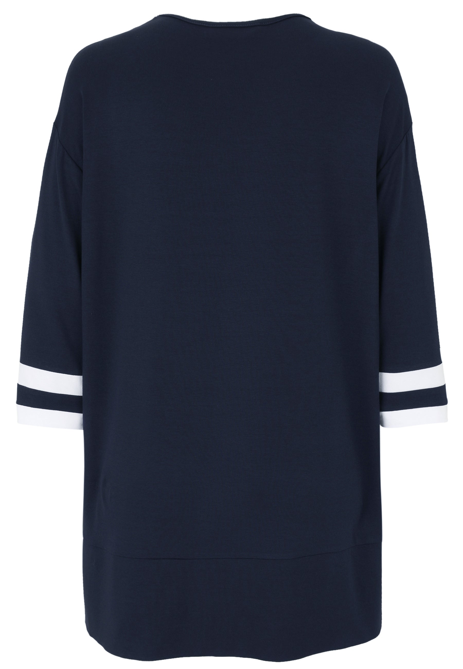 T-Shirt aus Viskose - 50-Marine - Blau