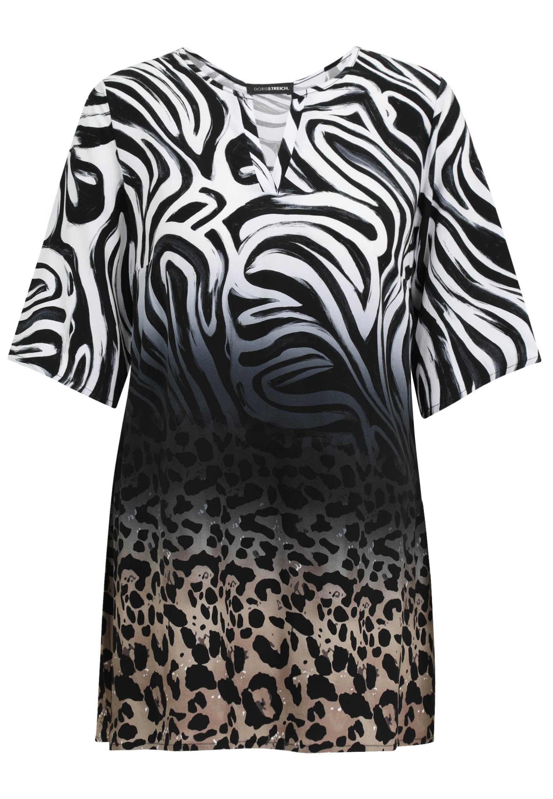 Schlupfbluse aus Viskose - 82-Bast - Beige