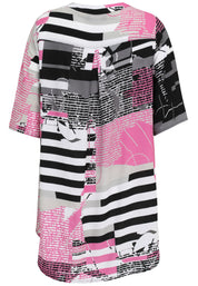 Schlupfbluse aus Viskose - 44-Himbeere - Pink