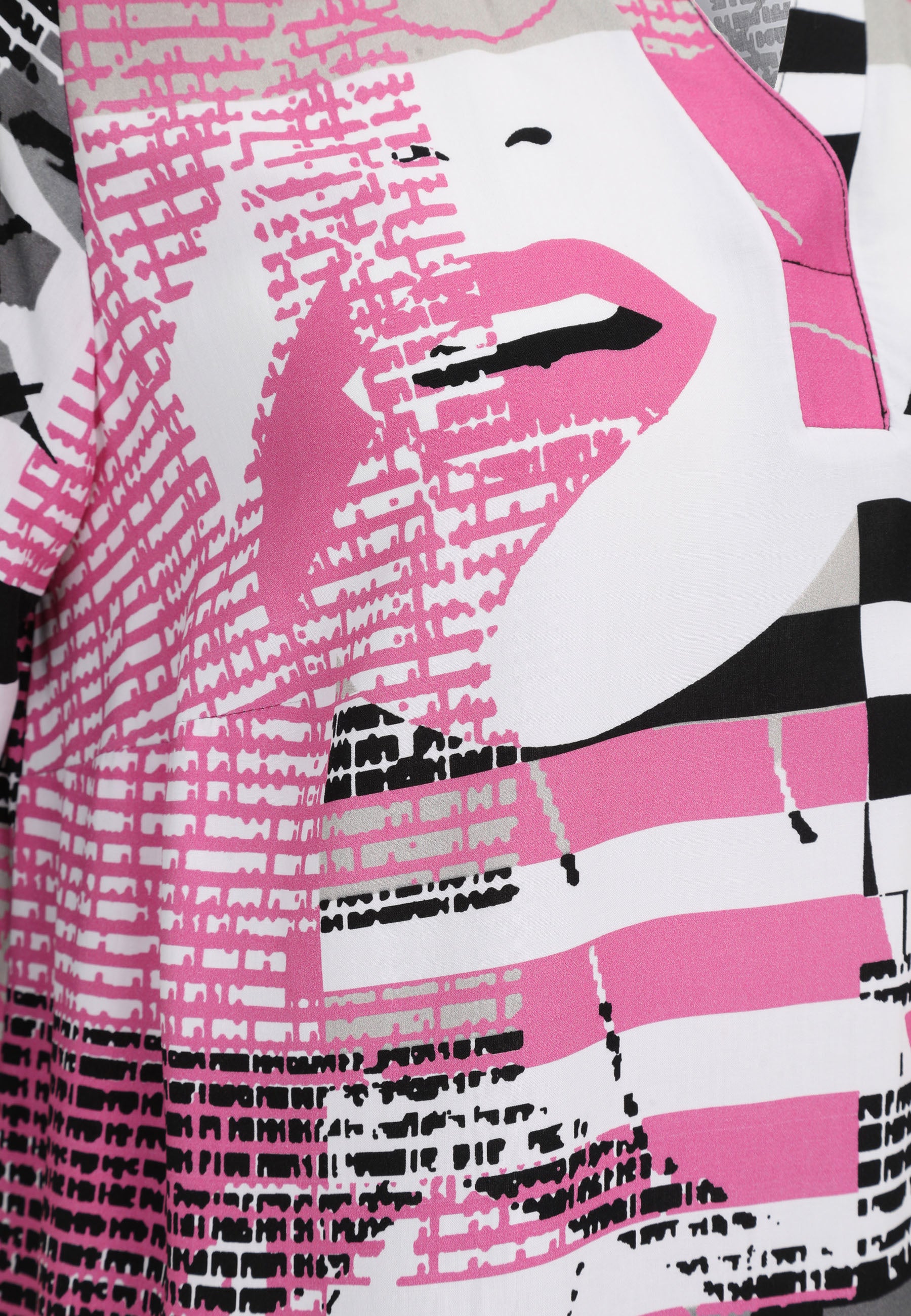 Schlupfbluse aus Viskose - 44-Himbeere - Pink