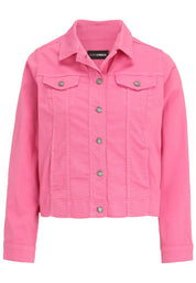 Leichte Jeansjacke - 44-Himbeere - Rot | Pink