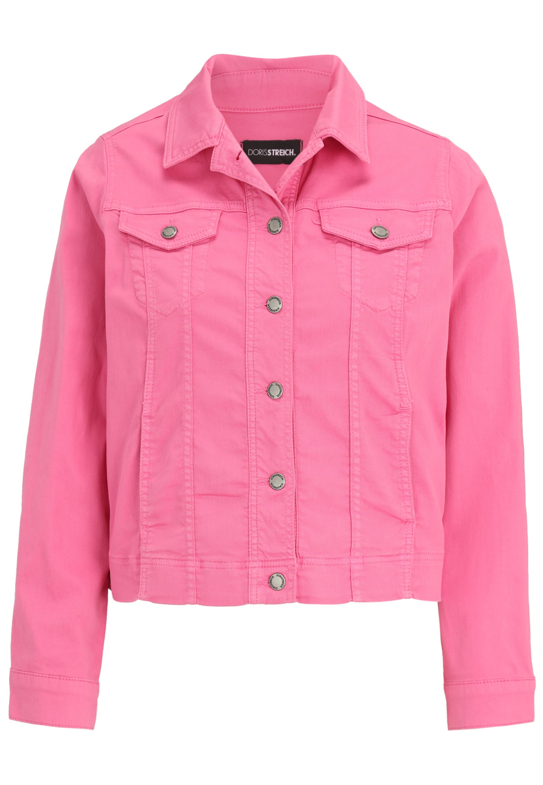 Leichte Jeansjacke - 44-Himbeere - Rot | Pink