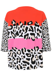 T-Shirt aus Baumwollmix - 28-Papaya - Orange