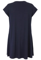 Tunika aus Visksoe - 50-Marine - Blau