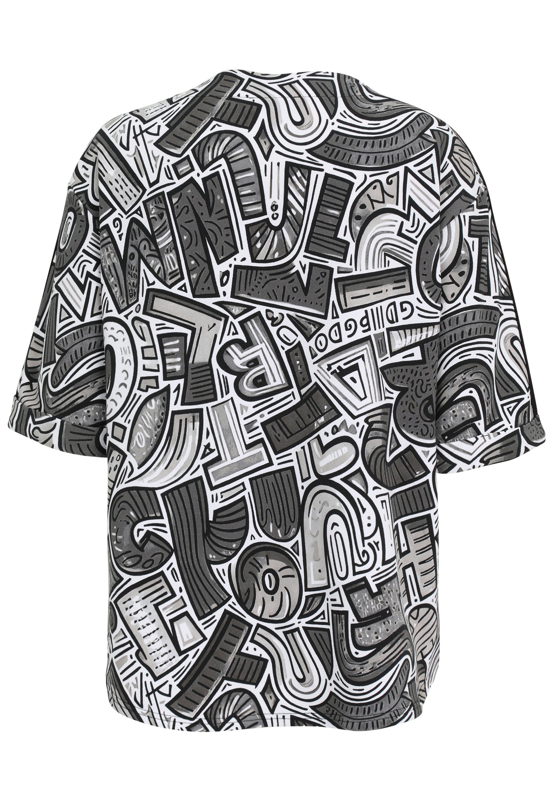 T-Shirt aus Baumwollmix - 93-Grau - Grau