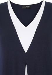 Tunika aus Visksoe - 50-Marine - Blau