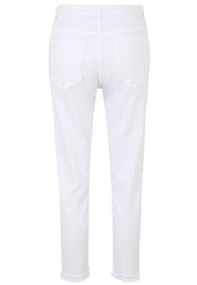 Jeans Slim Fit mit Strass-Details - 10-WeiSS - Weiß