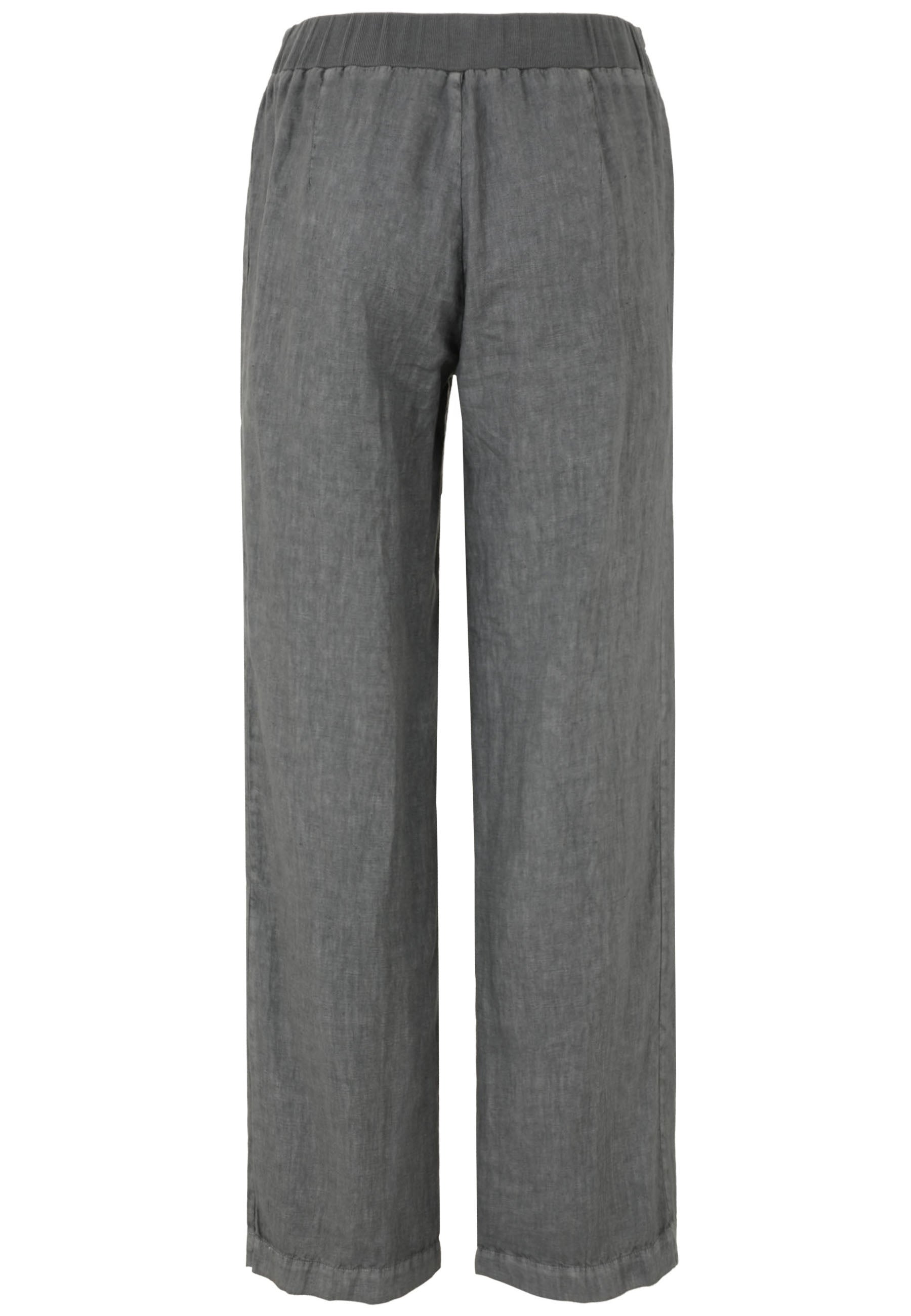 Leinenhose Straight Leg - 93-Grau - Grau