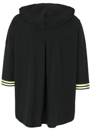 T-Shirt mit Kapuze - 99-Schwarz - Schwarz