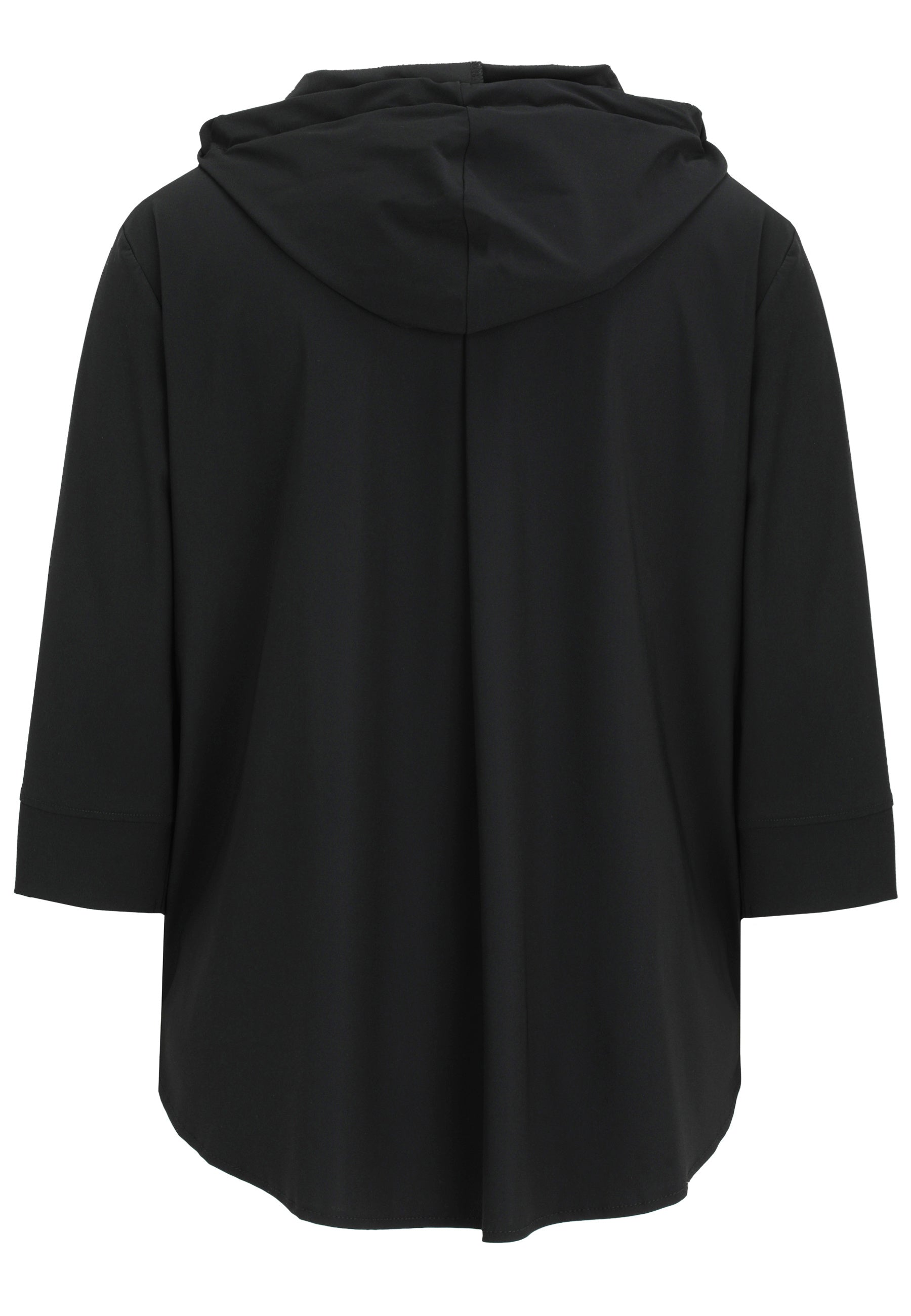 Sweatshirtjacke mit Kapuze - 99-Schwarz - Schwarz