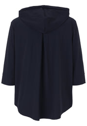 Sweatshirtjacke mit Kapuze - 50-Marine - Blau