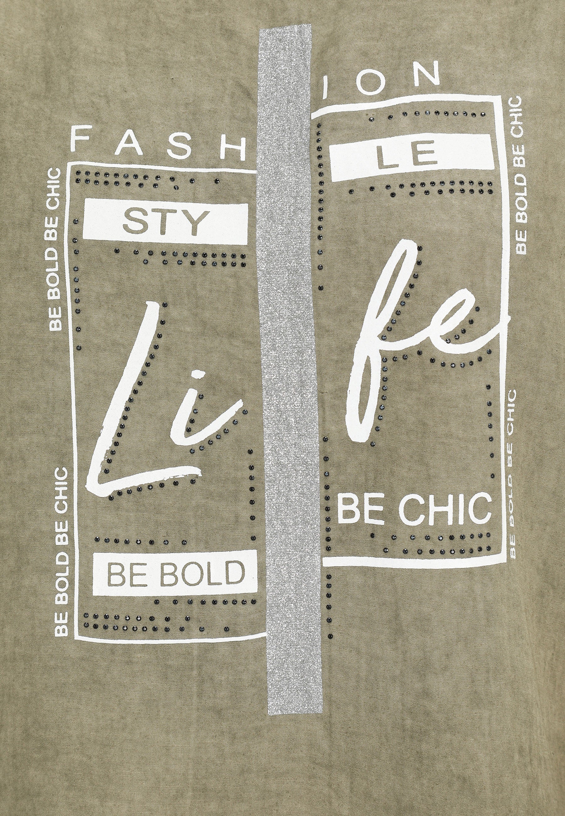 T-Shirt aus Vikosemix - 77-Schilf