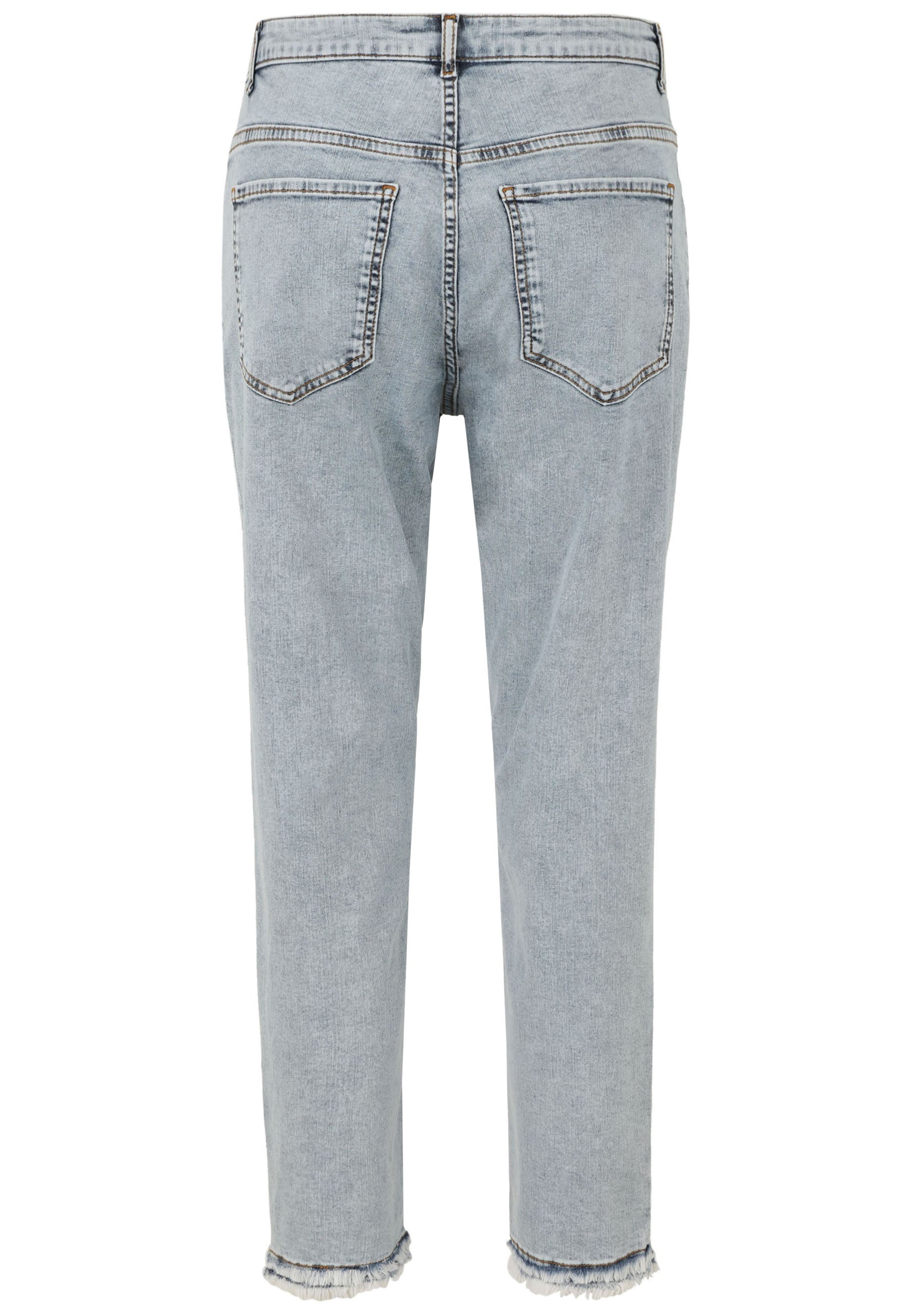 Jeans Slim Fit mit Strass-Details - 59-Hellblau - Blau