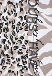 T-Shirt aus Baumwollmix - 82-Bast - Beige