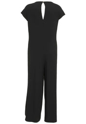 Jumpsuit Maxi aus Viskose - 91-Schwarz/WeiSS - Schwarz