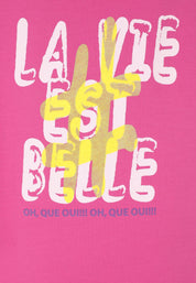 T-Shirt aus Baumwollmix - 44-Himbeere - Pink