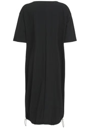 Freizeitkleid Midi - 99-Schwarz - Schwarz