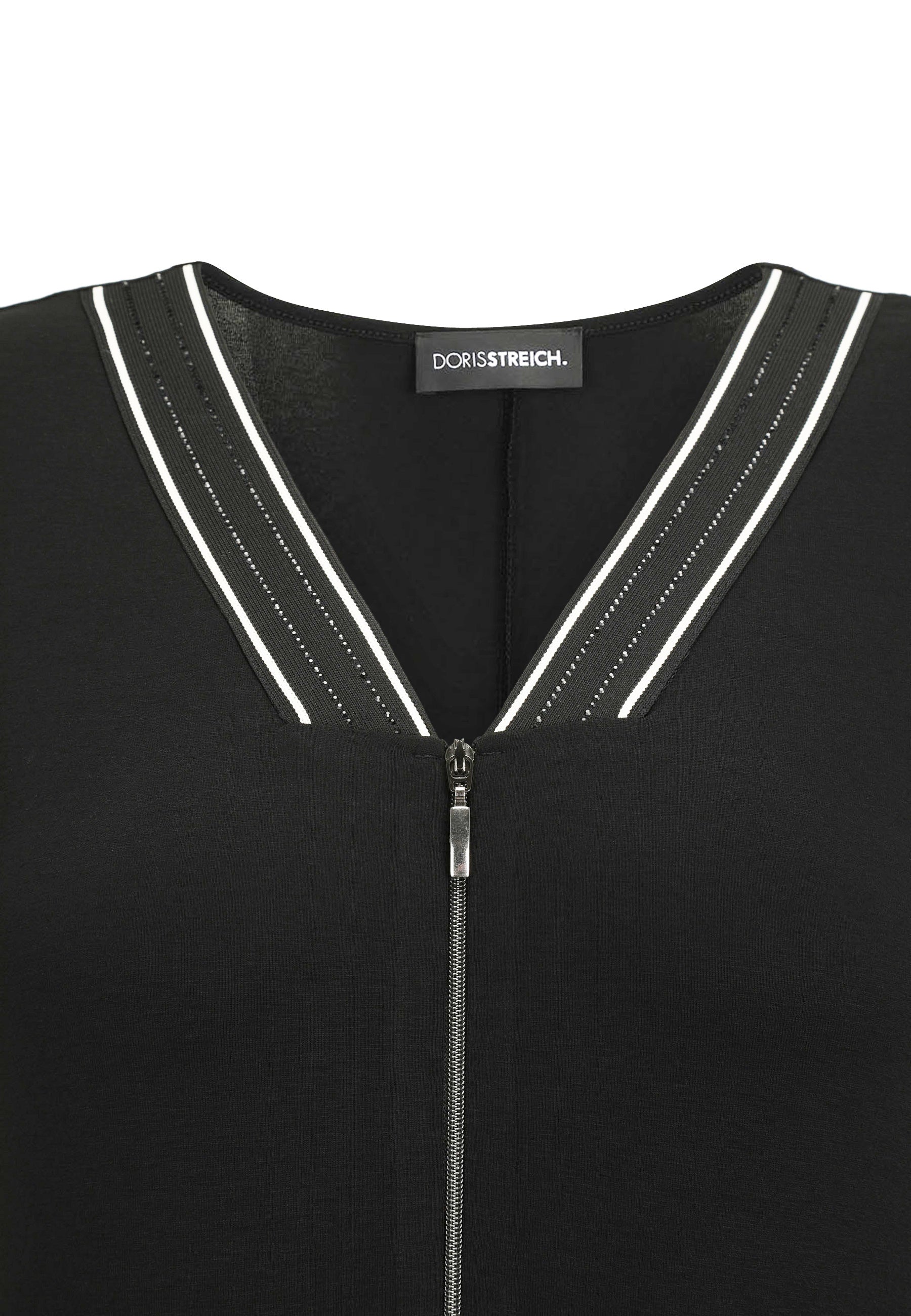 Jumpsuit aus Viskose - 91-Schwarz/WeiSS - Schwarz