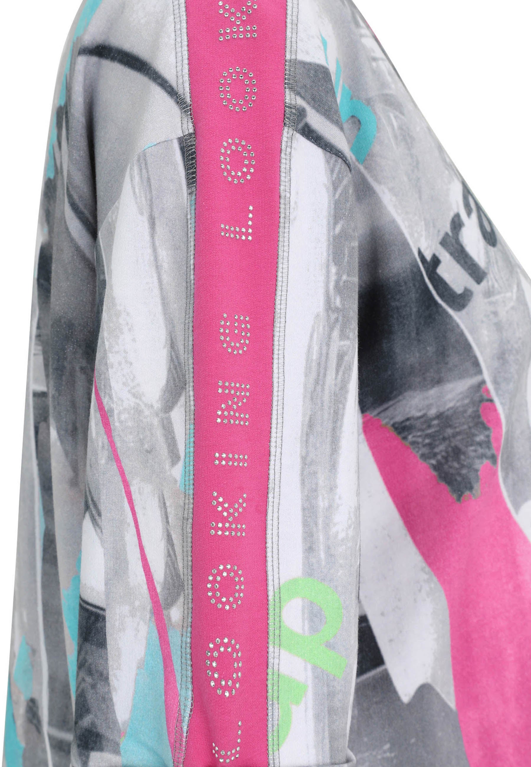 T-Shirt aus Baumwollmix - 98-Multicolor - Grau