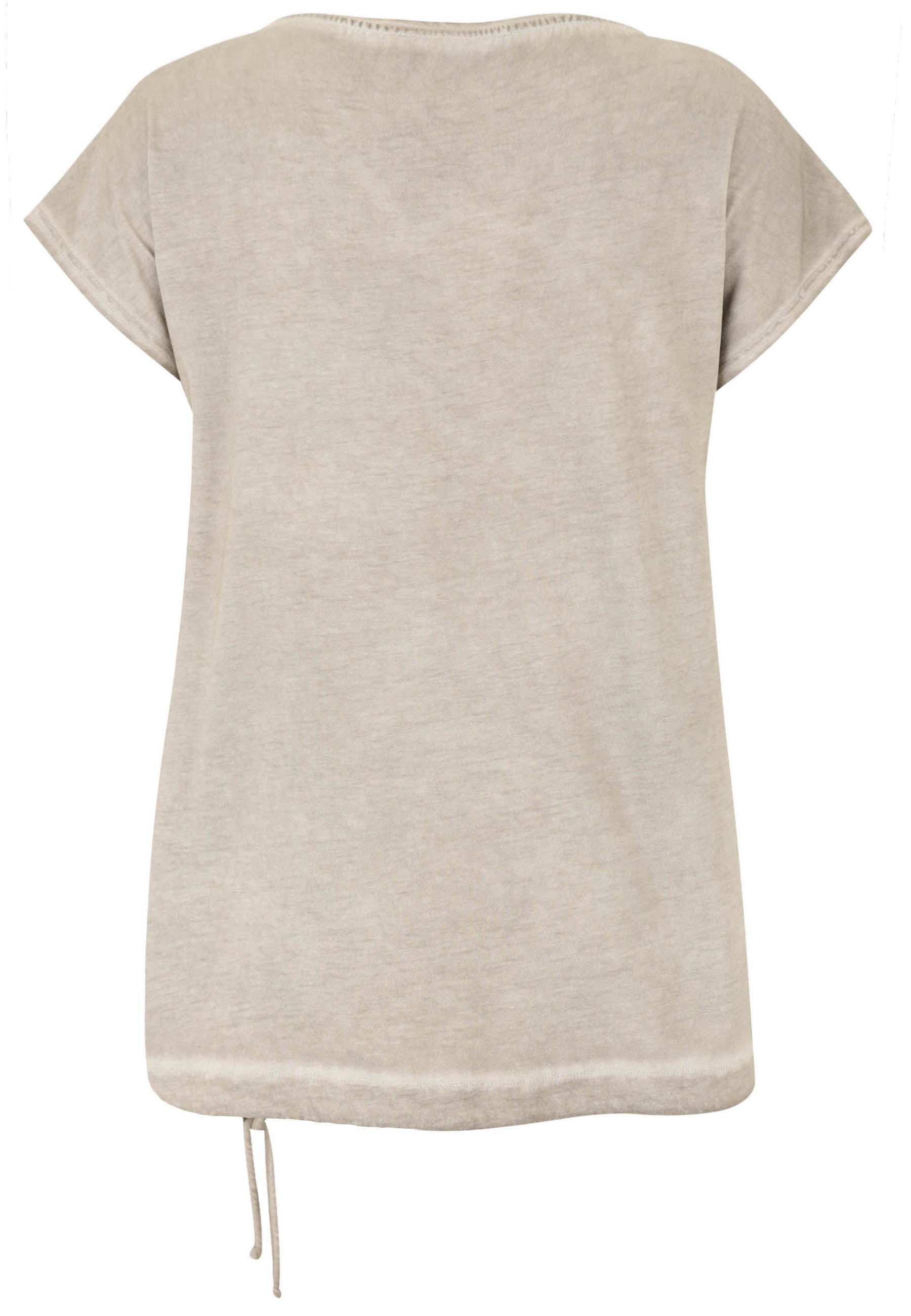 T-Shirt aus Vikosemix - 81-Sand - Beige