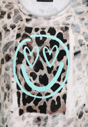 T-Shirt aus Viskose - 82-Bast - Braun