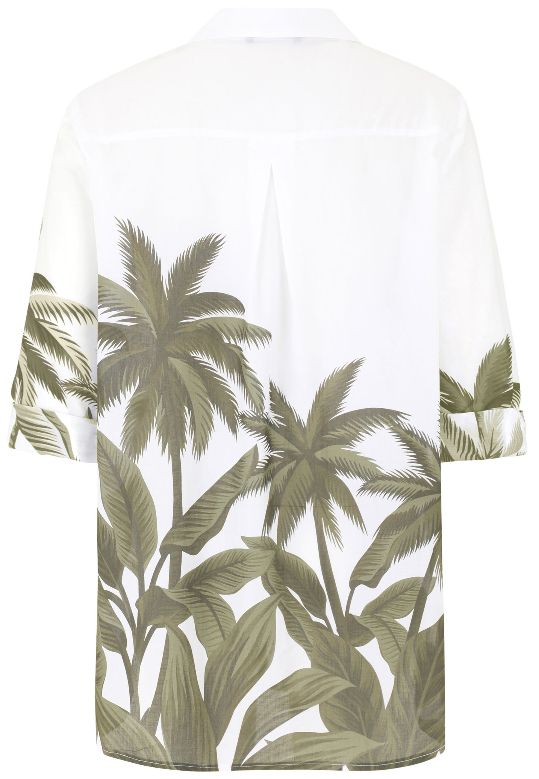 Hemdbluse aus Visksoe - 78-Khaki - Grün