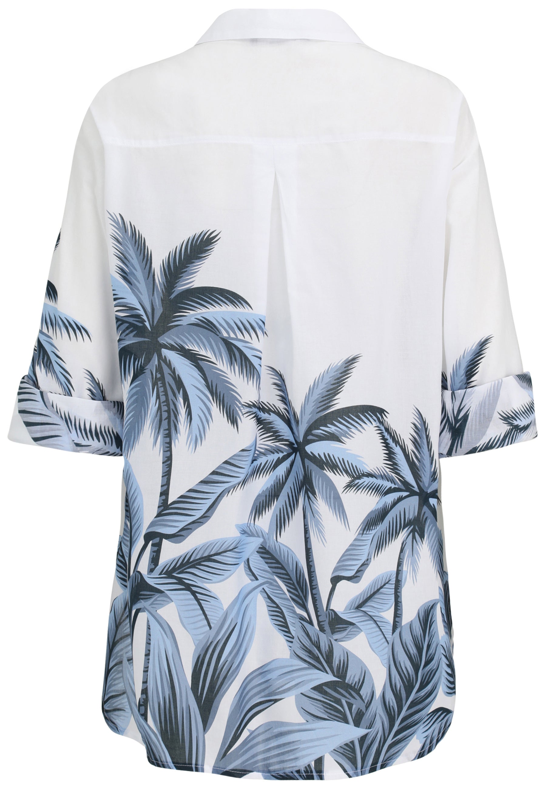 Hemdbluse aus Visksoe - 50-Marine - Blau