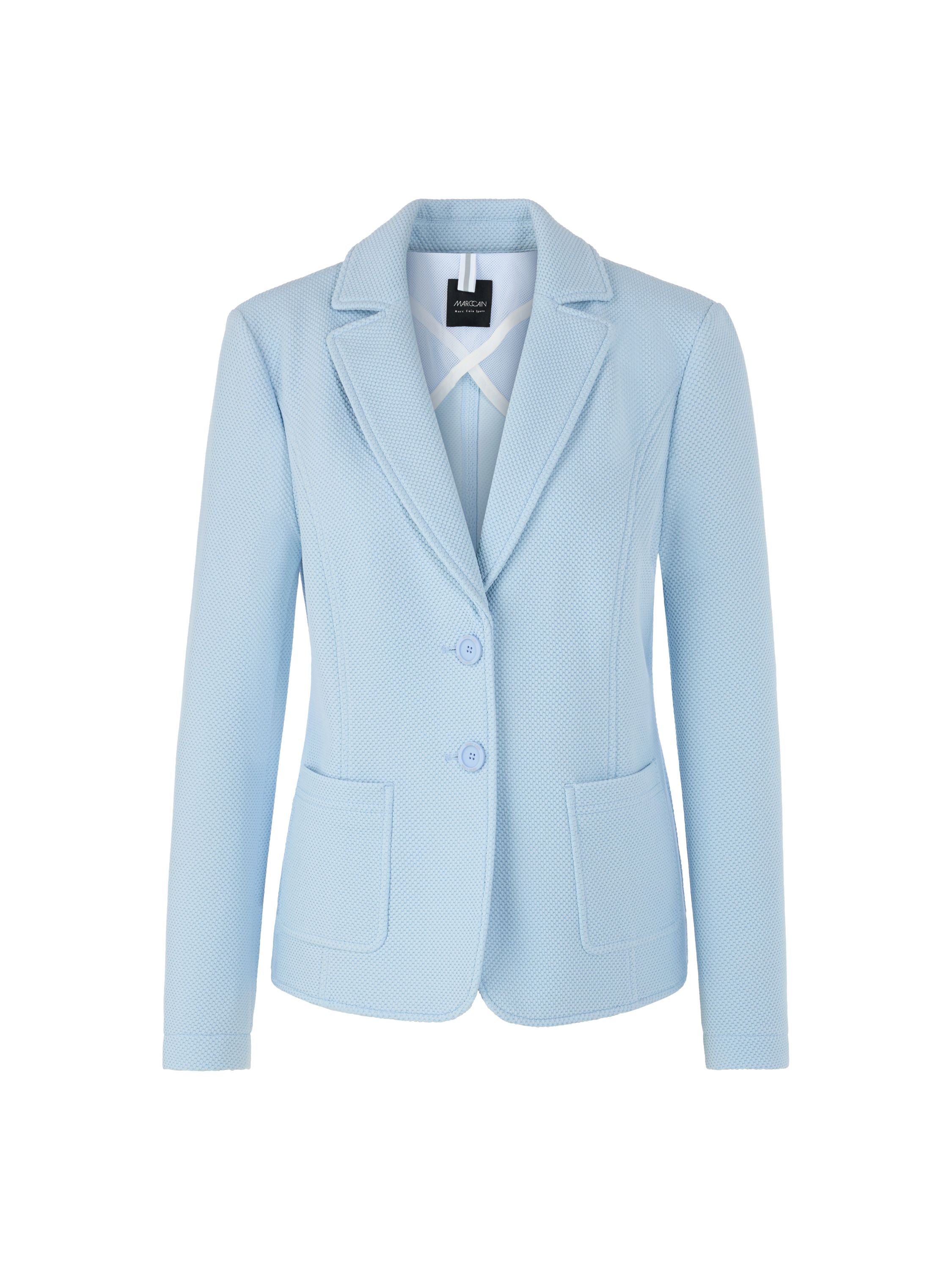 Blazer mit Strukturmuster - 316 - Blau