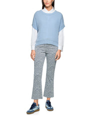 Strickpullover aus Baumwollmix - 316 - Blau