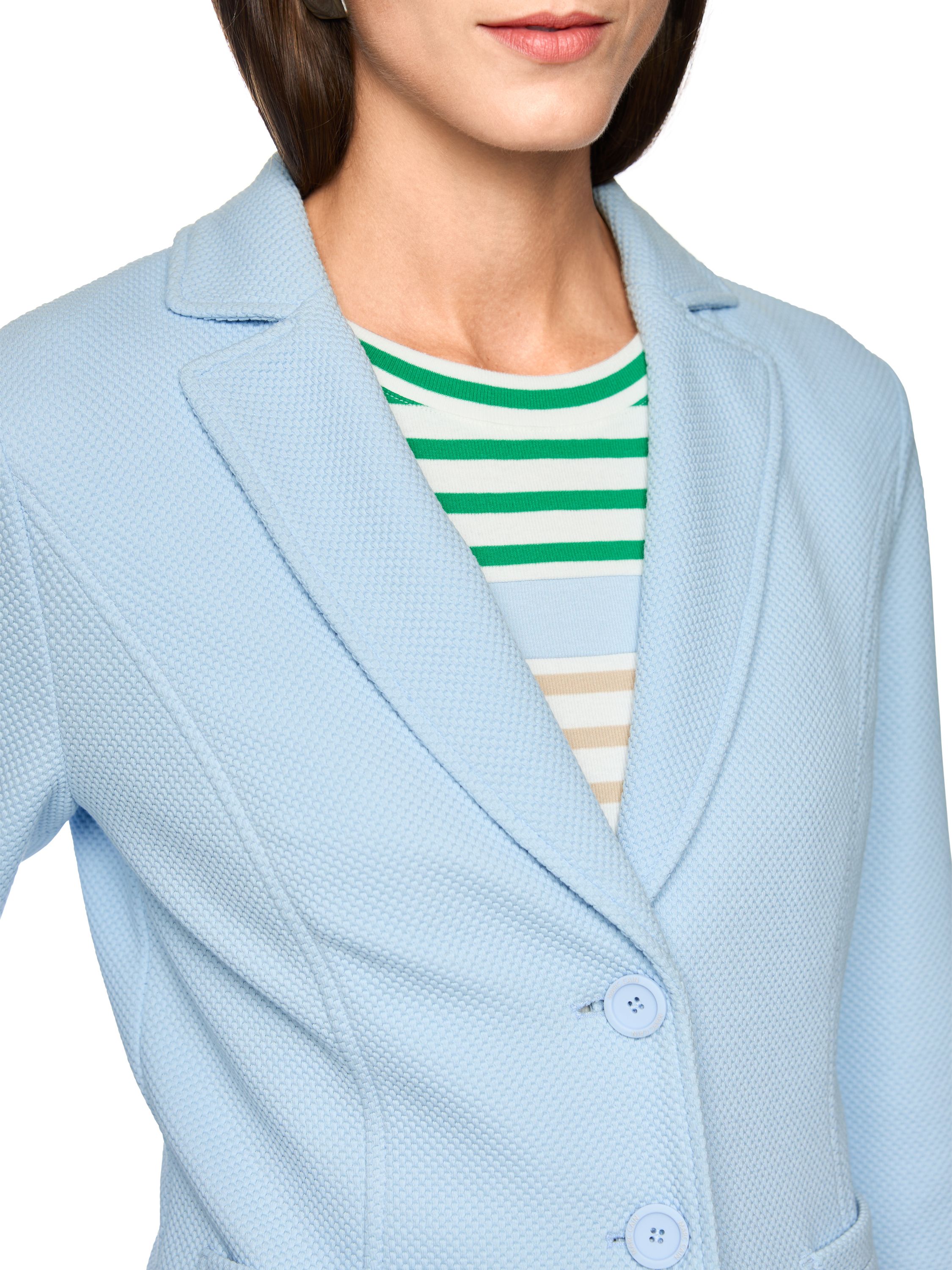 Blazer mit Strukturmuster - 316 - Blau
