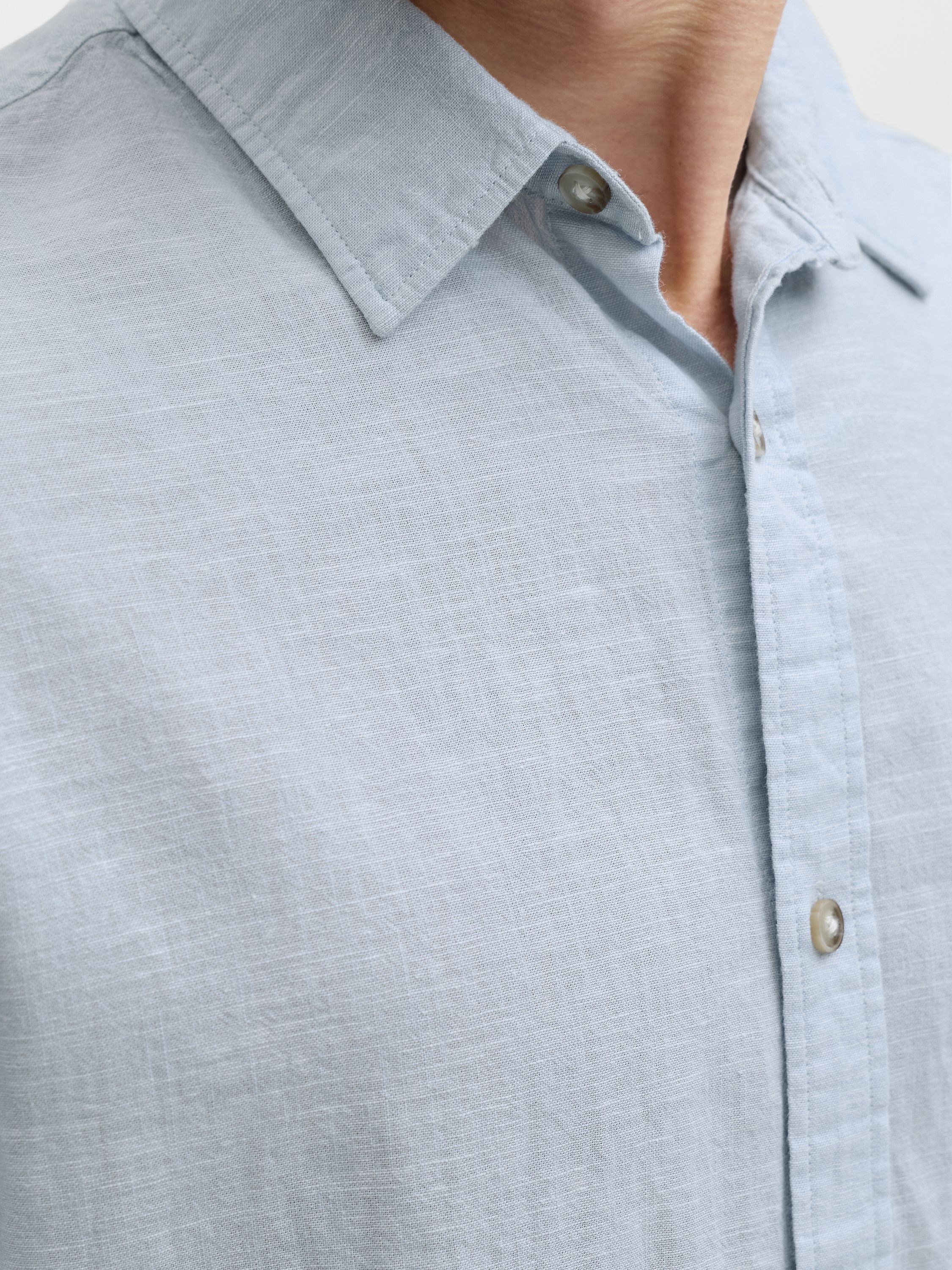 Leinenhemd Regular Fit - Celestial Blue - Blau