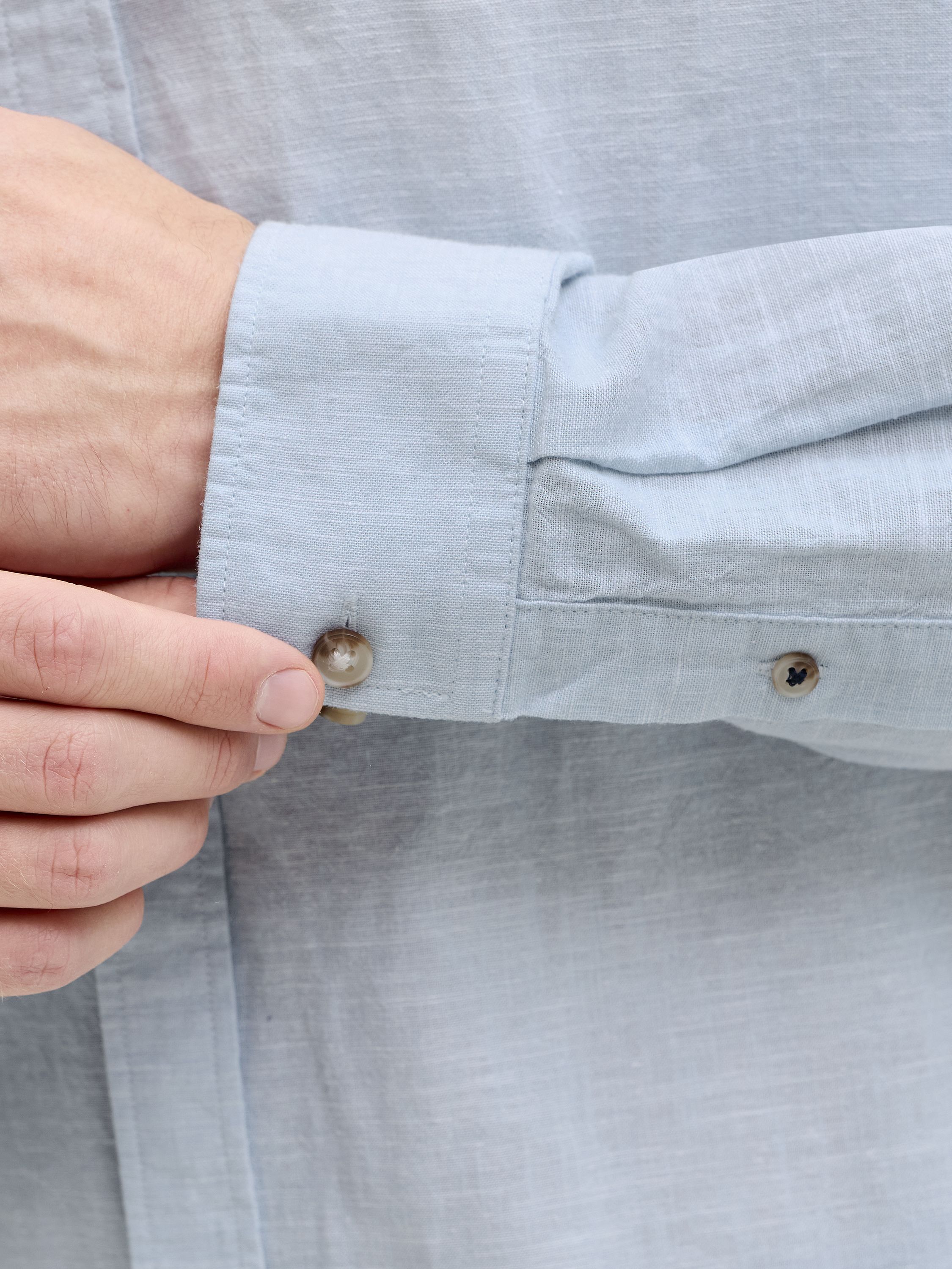 Leinenhemd Regular Fit - Celestial Blue - Blau