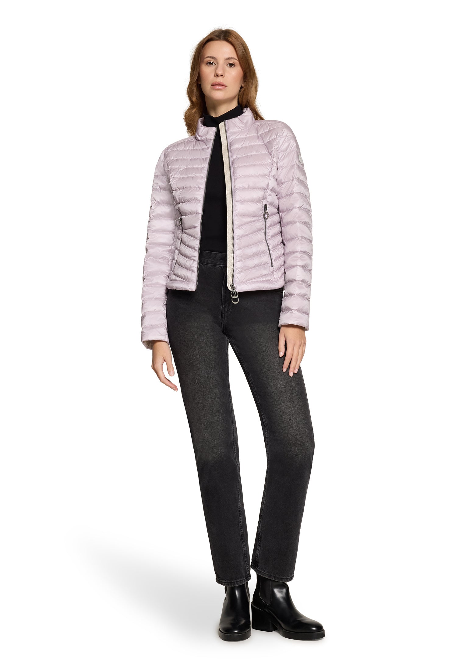 Steppjacke mit Stehkragen - 6300-Orchid Hush - Rosa