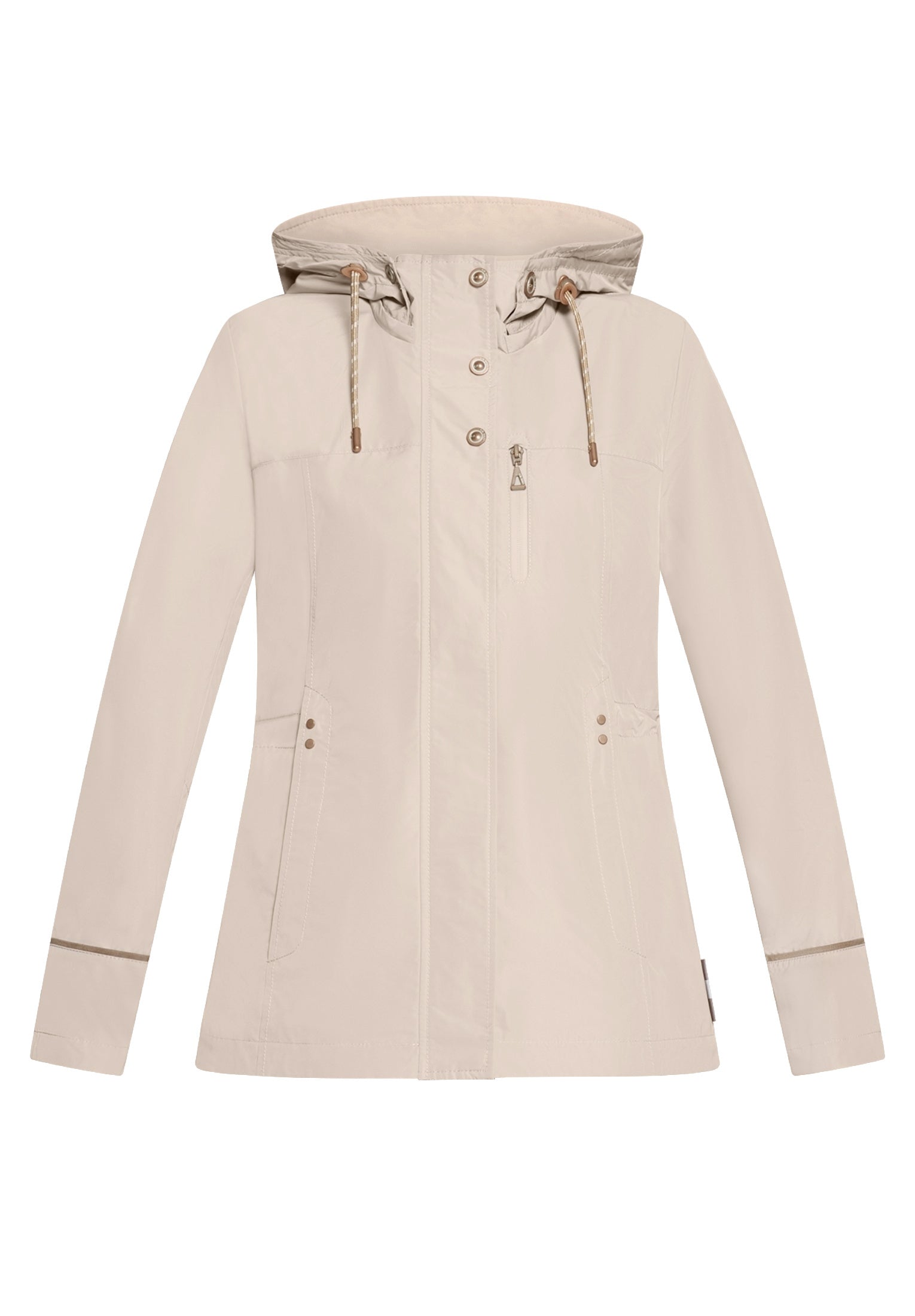 Übergangsjacke mit Kapuze - 7316-Powder Pearl - Beige