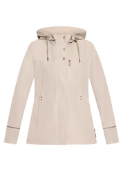 Übergangsjacke mit Kapuze - 7316-Powder Pearl - Beige