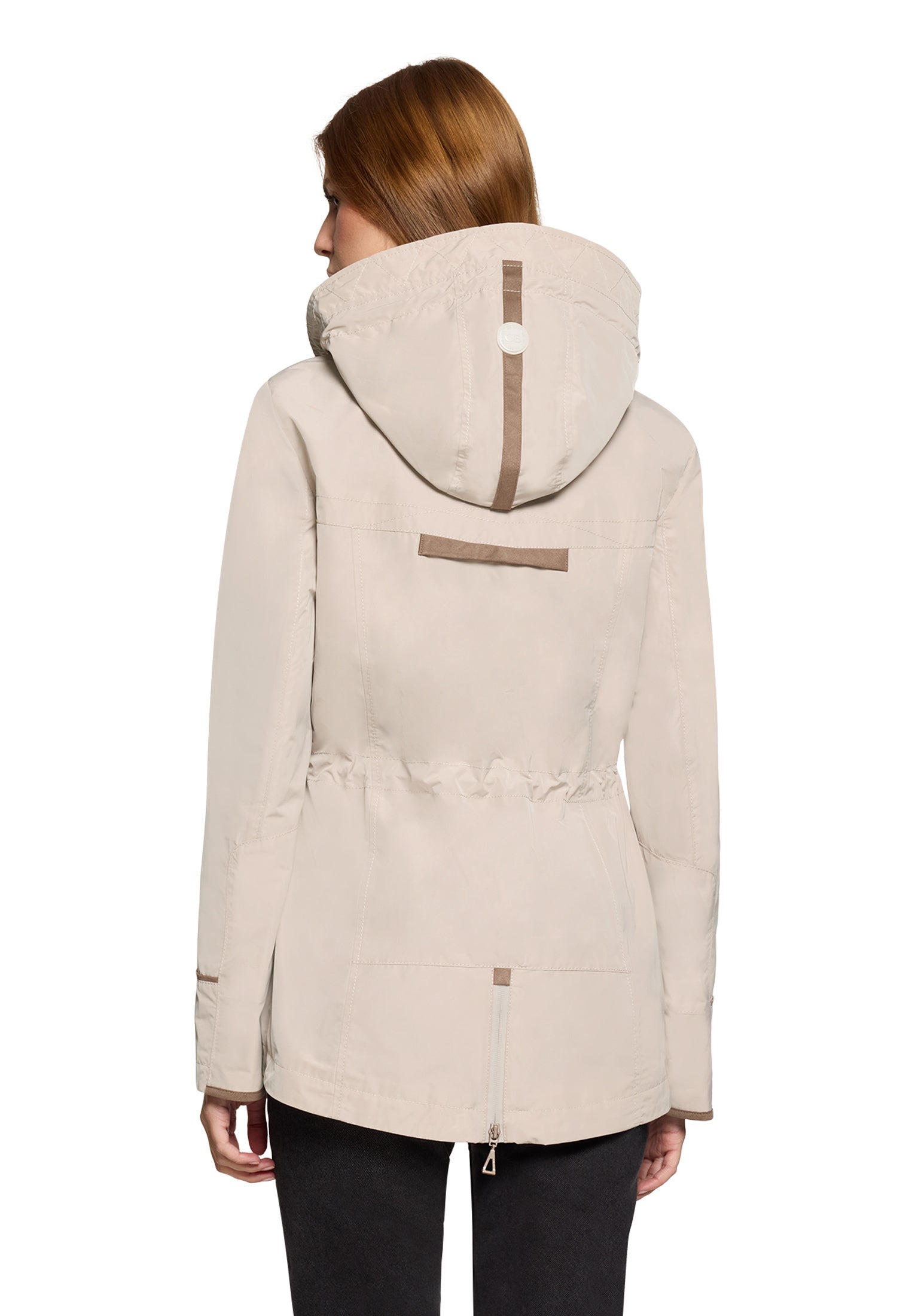 Übergangsjacke mit Kapuze - 7316-Powder Pearl - Beige